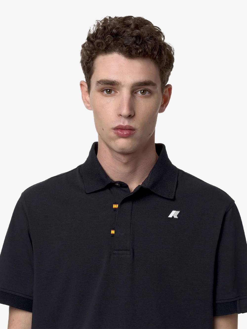 K-WAY Polo Alderic K71283W uomo cotone blu Offerta natalizia