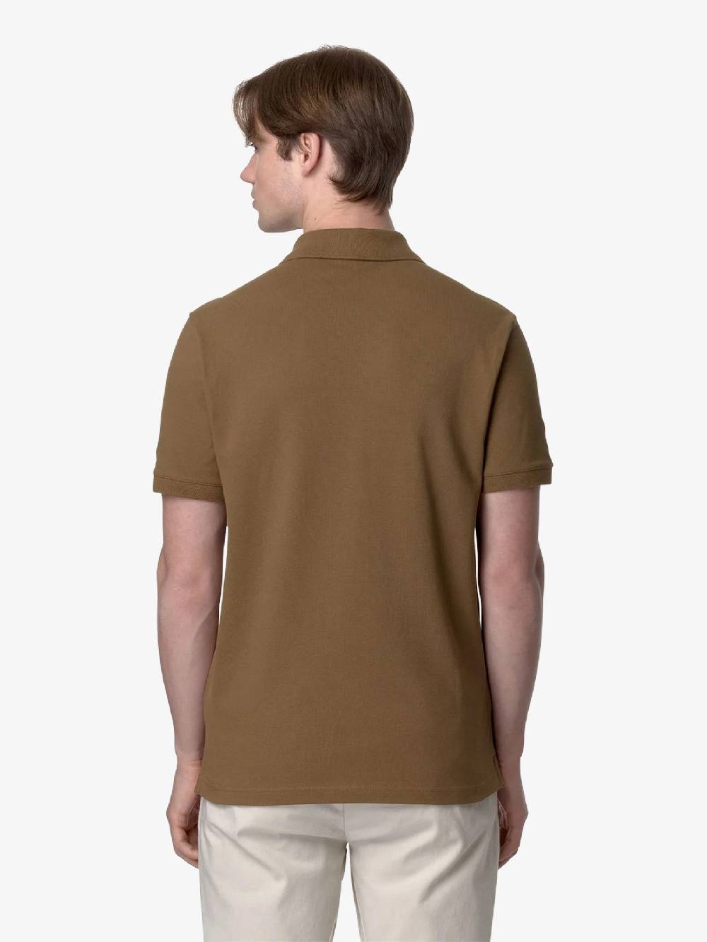 K-WAY Polo Amedee K5127BW uomo cotone marrone Offerta Pasqua
