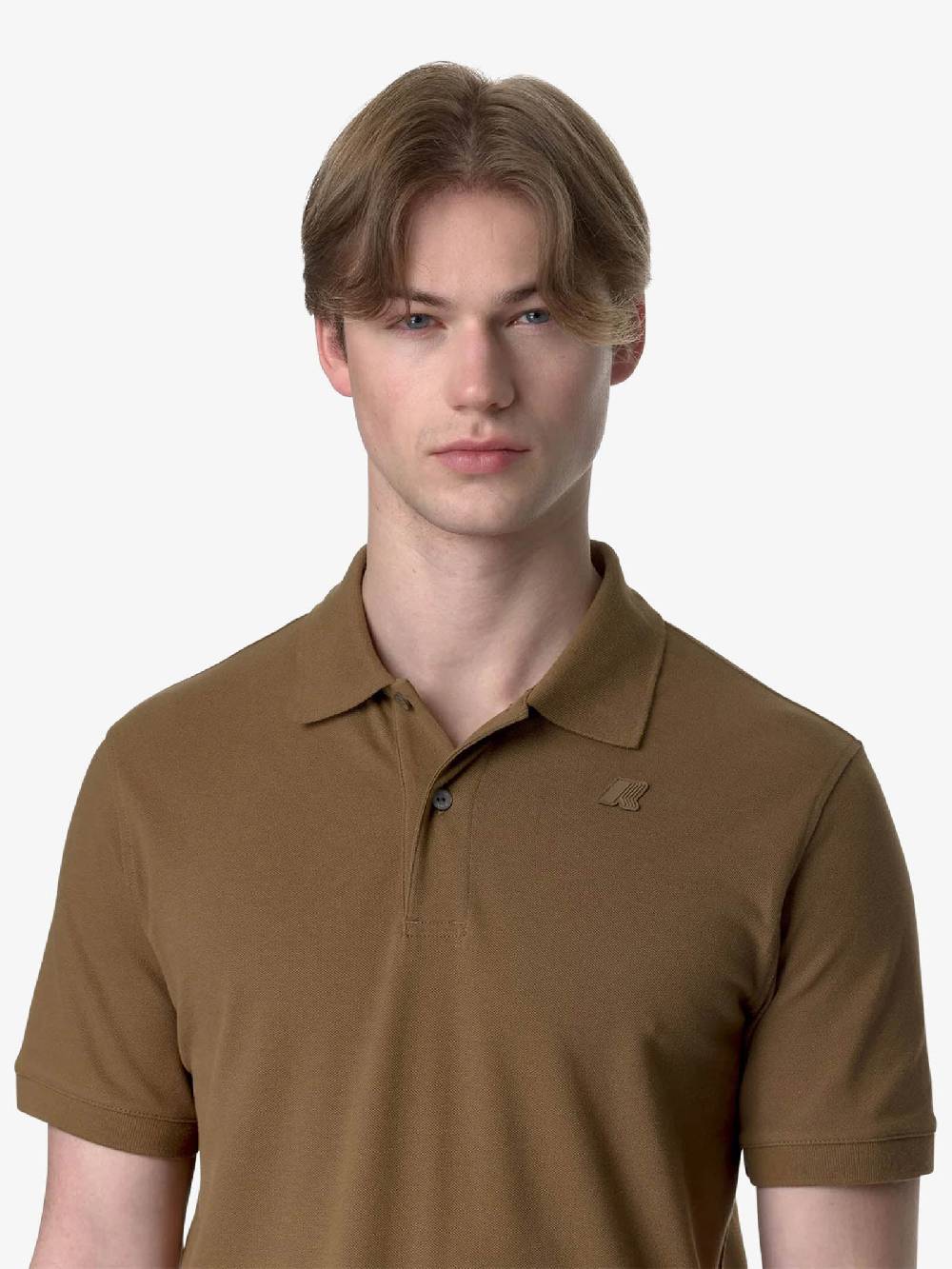 K-WAY Polo Amedee K5127BW uomo cotone marrone Offerta Pasqua