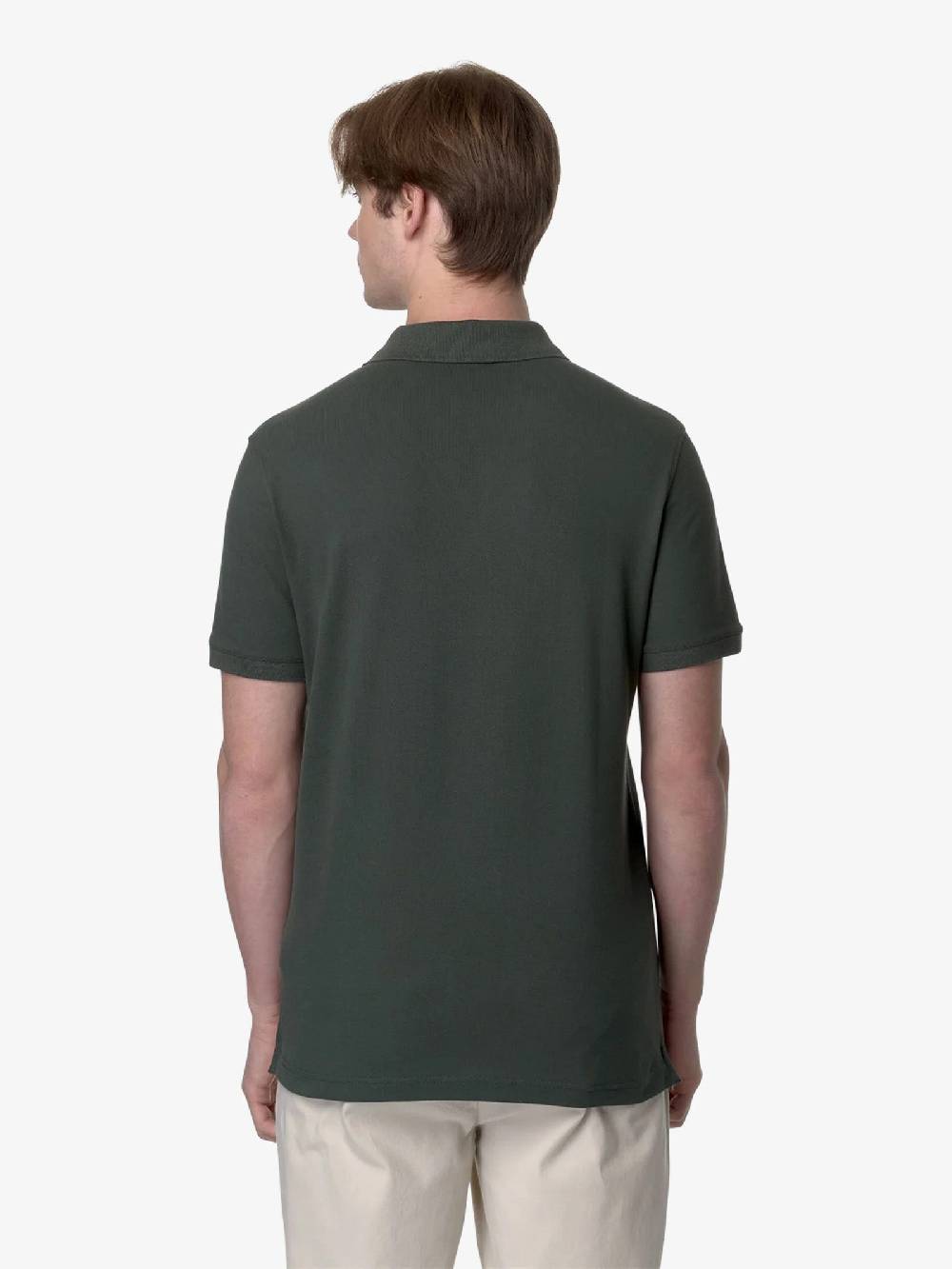 K-WAY Polo Amedee K5127BW uomo cotone verde Offerta per la Festa della Mamma
