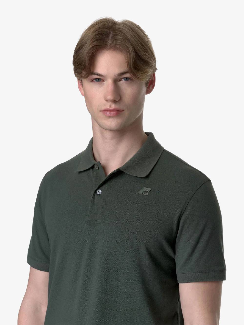 K-WAY Polo Amedee K5127BW uomo cotone verde Offerta per la Festa della Mamma
