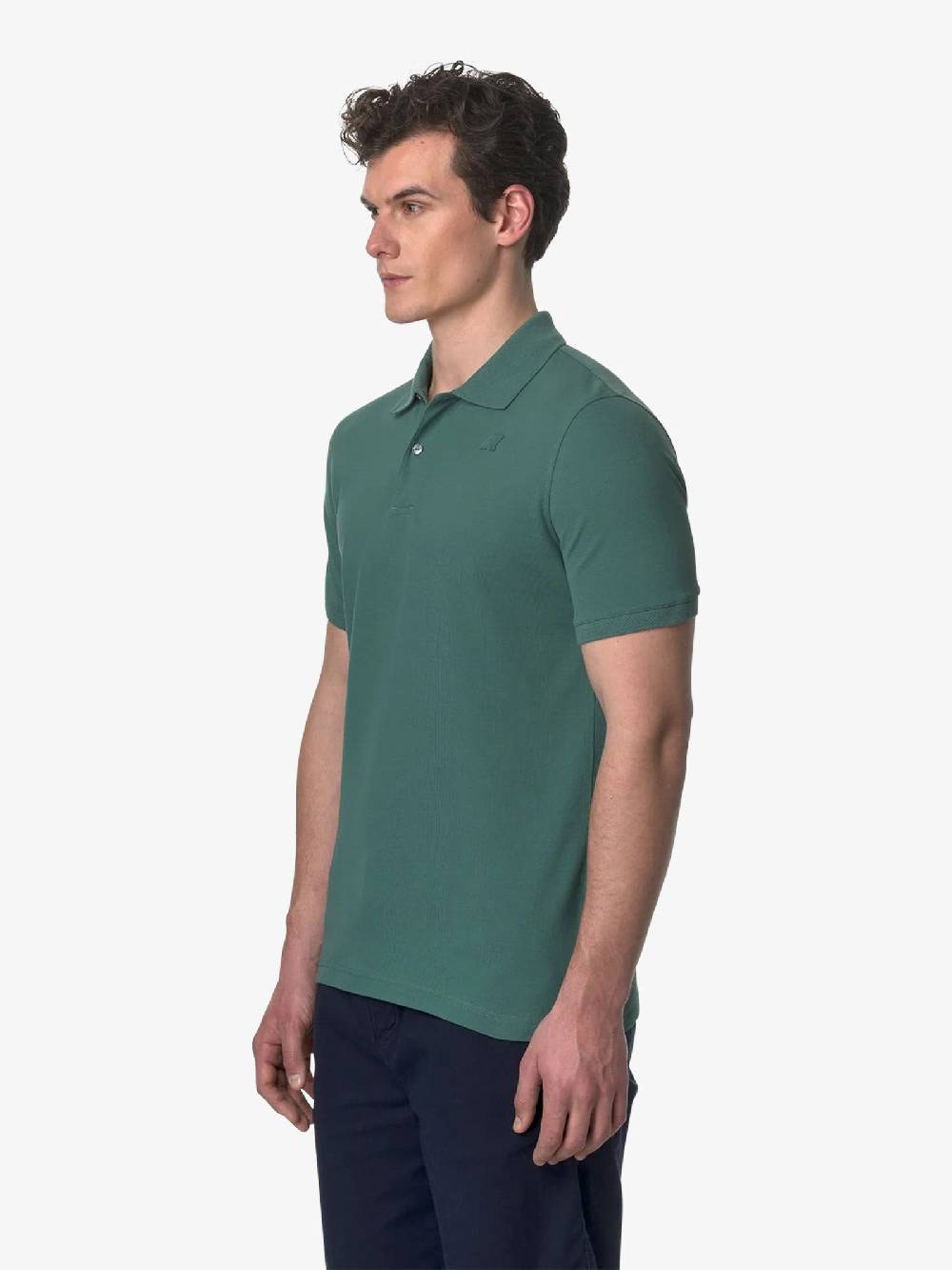 K-WAY Polo Amedee K5127BW uomo cotone verde Offerta Giorno del Papà