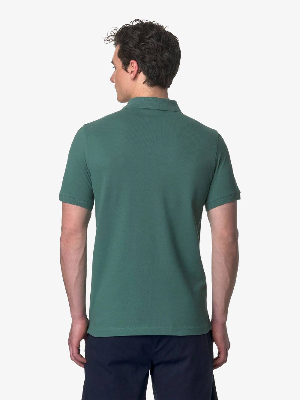 K-WAY Polo Amedee K5127BW uomo cotone verde Offerta Giorno del Papà