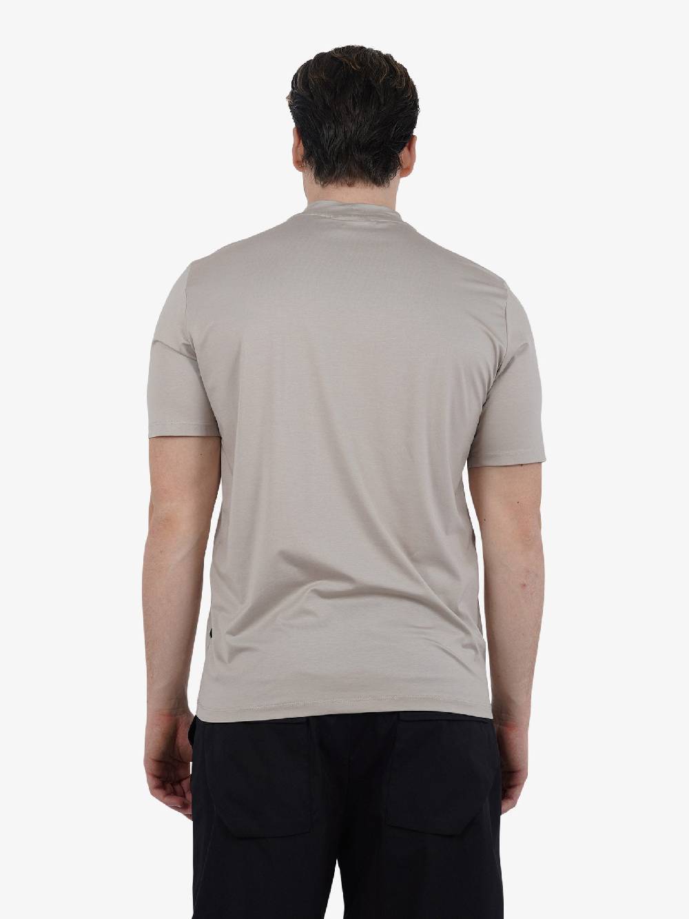 YES LONDON T-shirt girocollo XM4118 uomo cotone beige Offerta migliore