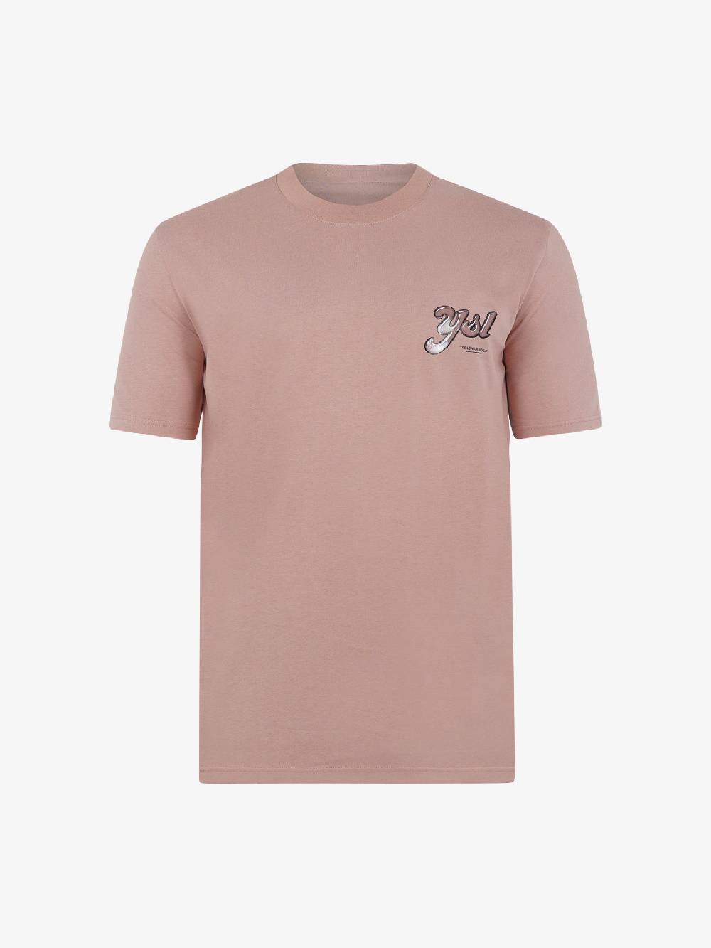 YES LONDON T-shirt girocollo con stampa XM4102 uomo cotone rosa Online Outlet