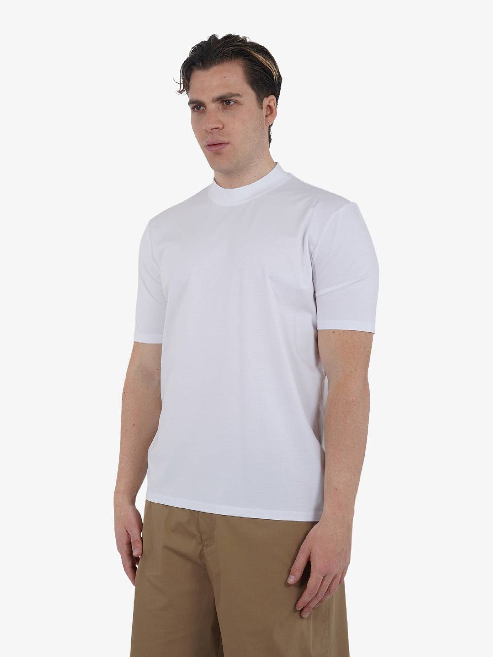 YES LONDON T-shirt girocollo XM4090 uomo cotone bianco Grandi sconti