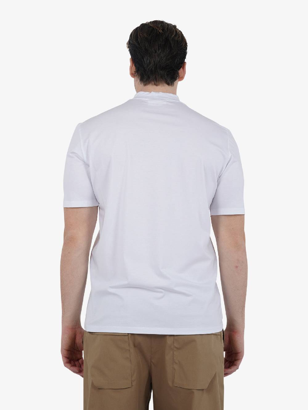 YES LONDON T-shirt girocollo XM4090 uomo cotone bianco Grandi sconti