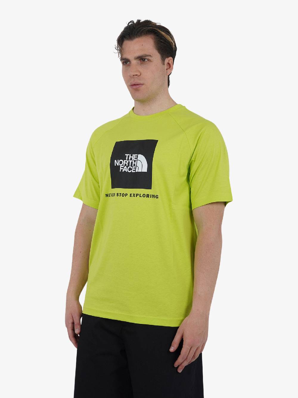THE NORTH FACE T-shirt Redbox Raglan NF0A87NJ uomo cotone verde Bestseller