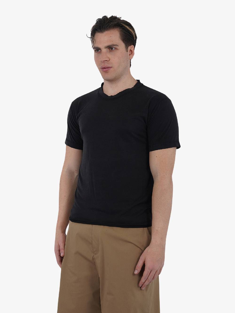 MARSEM T-shirt girocollo EMA-VIS10 uomo modal nero Offerte stagionali