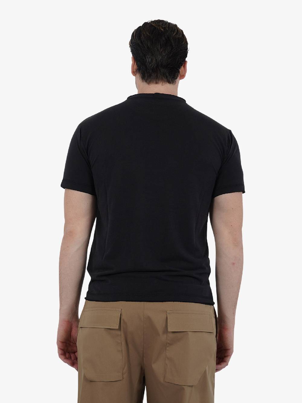 MARSEM T-shirt girocollo EMA-VIS10 uomo modal nero Offerte stagionali