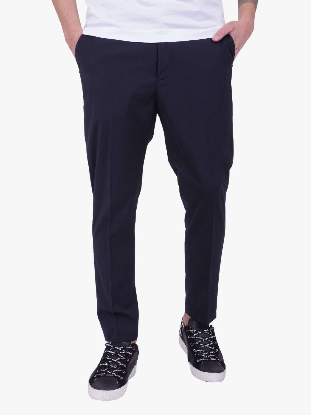 WHITE OVER Pantalone slim fit blu uomo Comprane uno, ottenene uno gratis