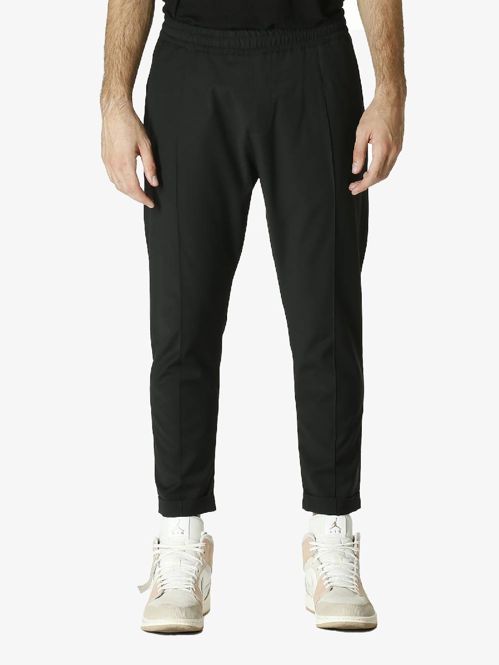GOLDEN CRAFT Pantalone in fresco lana uomo nero Enormi risparmi