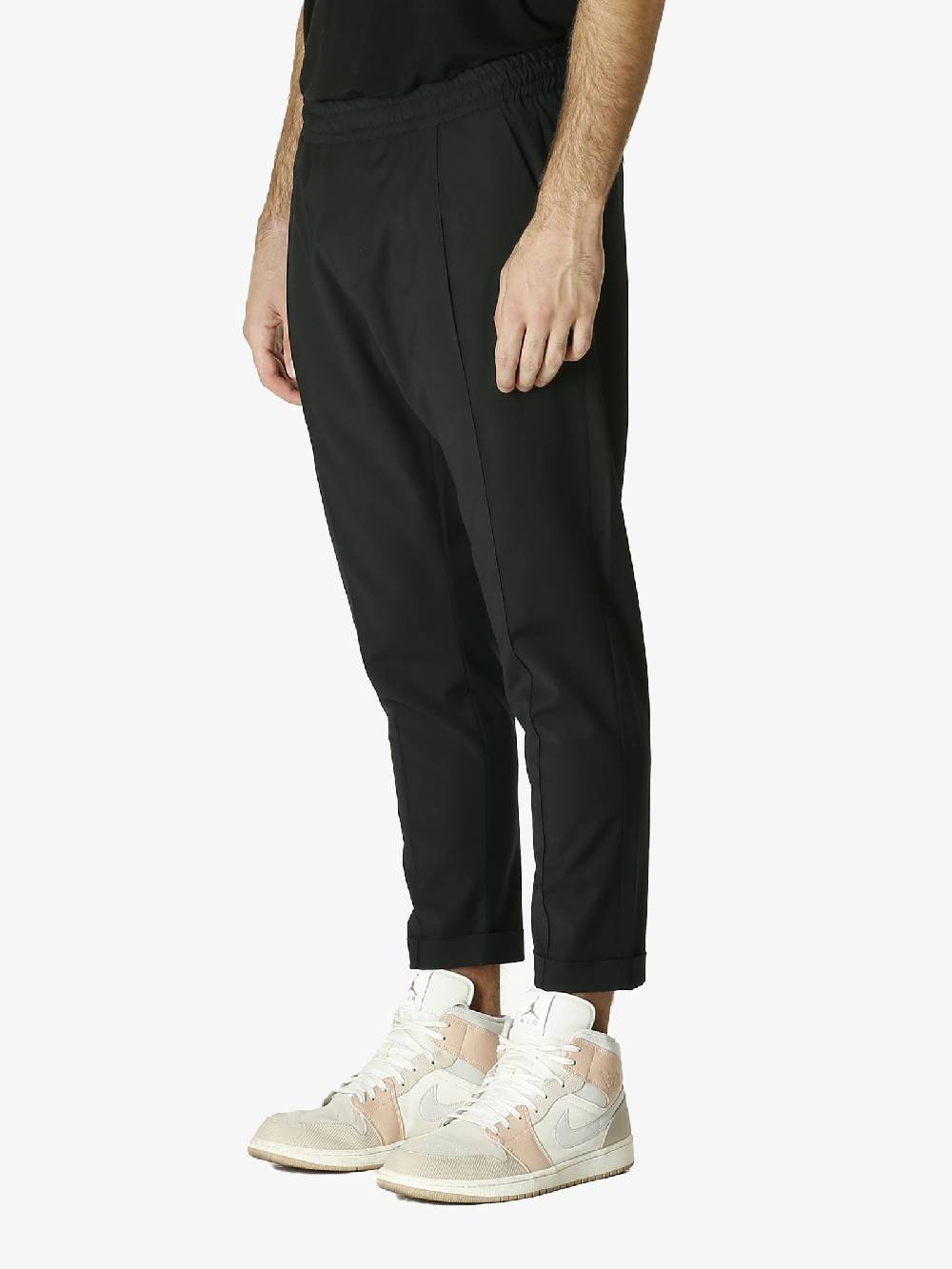 GOLDEN CRAFT Pantalone in fresco lana uomo nero Enormi risparmi