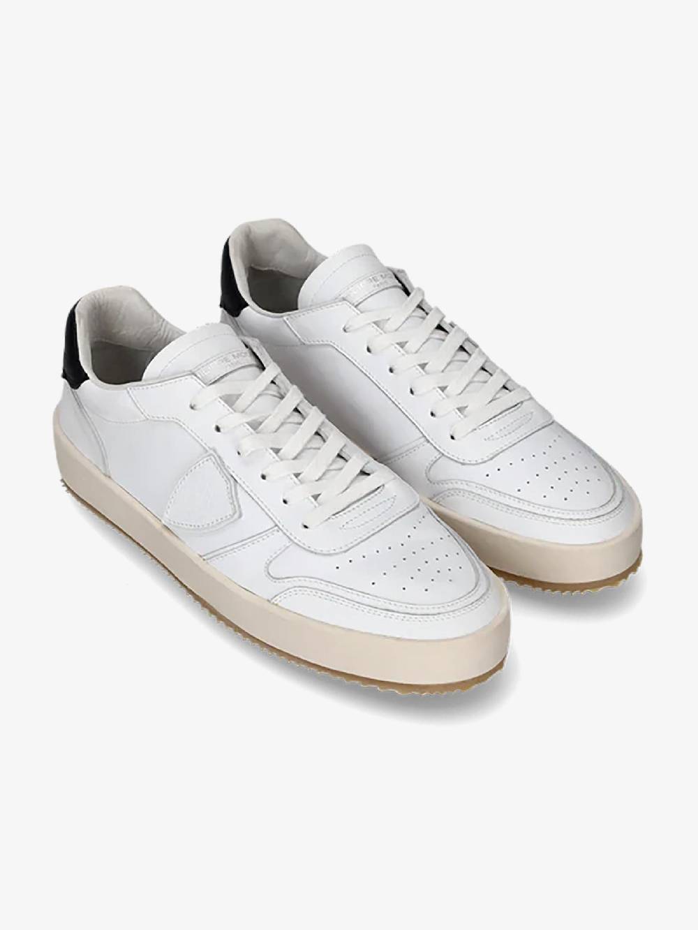 PHILIPPE MODEL Sneakers bassa Nice VNLU uomo in pelle bianco/nero Only for today