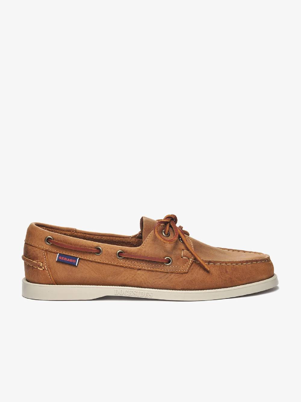 SEBAGO Mocassino Docksides Portland Crazy H 70015H0 uomo in pelle marrone Super sconto