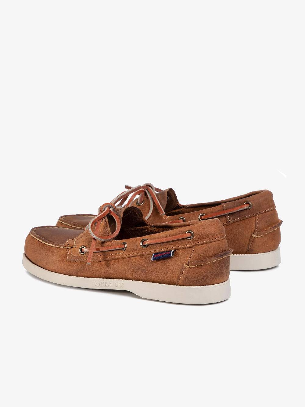 SEBAGO Mocassino Docksides Portland Crazy H 70015H0 uomo in pelle marrone Super sconto