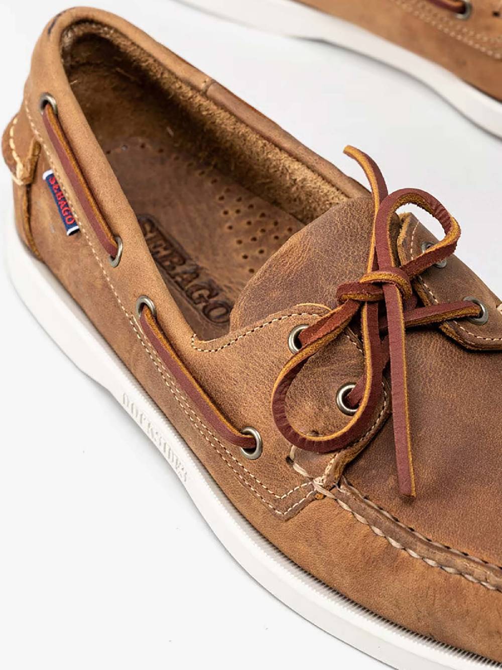 SEBAGO Mocassino Docksides Portland Crazy H 70015H0 uomo in pelle marrone Super sconto