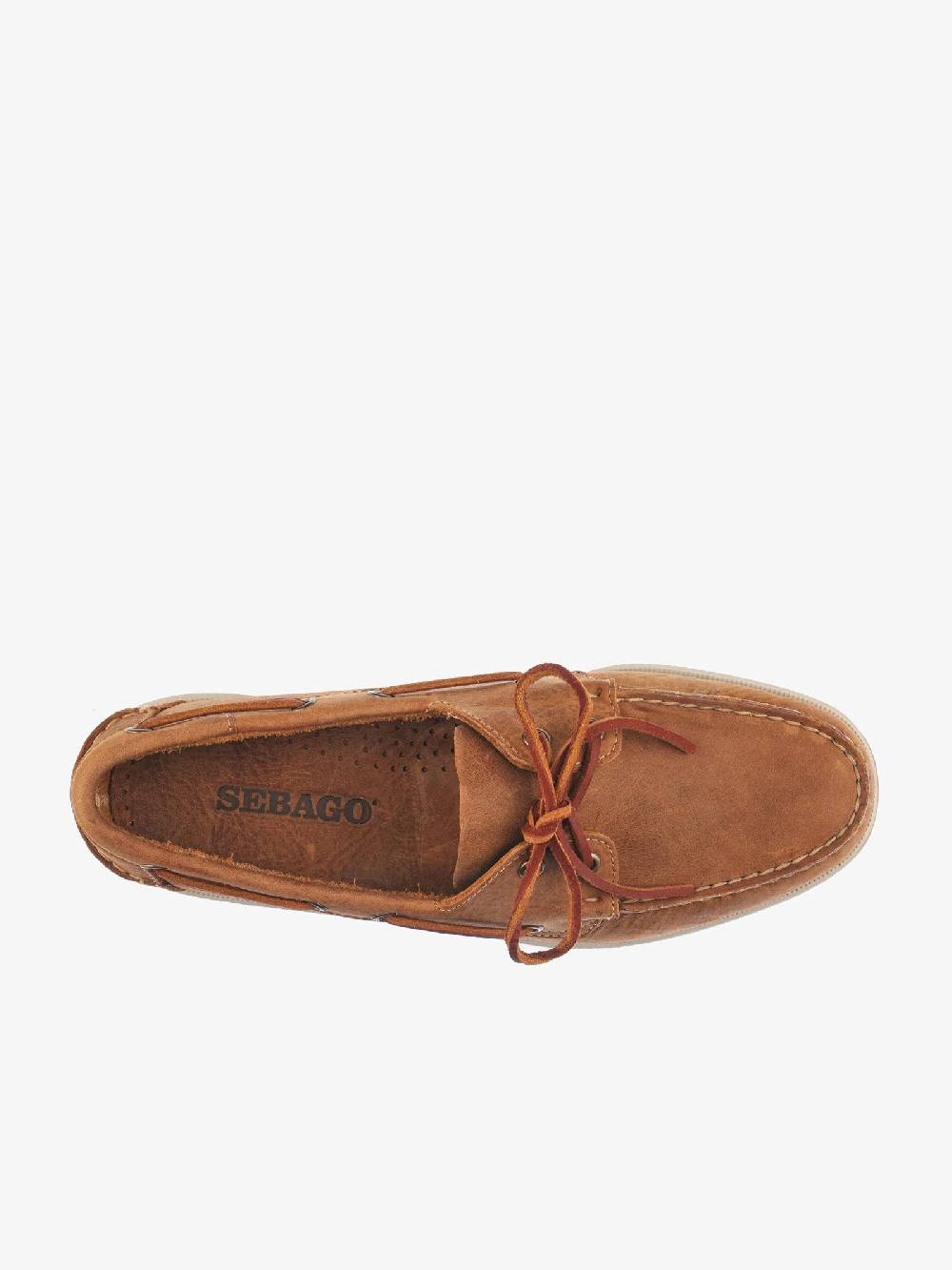 SEBAGO Mocassino Docksides Portland Crazy H 70015H0 uomo in pelle marrone Super sconto