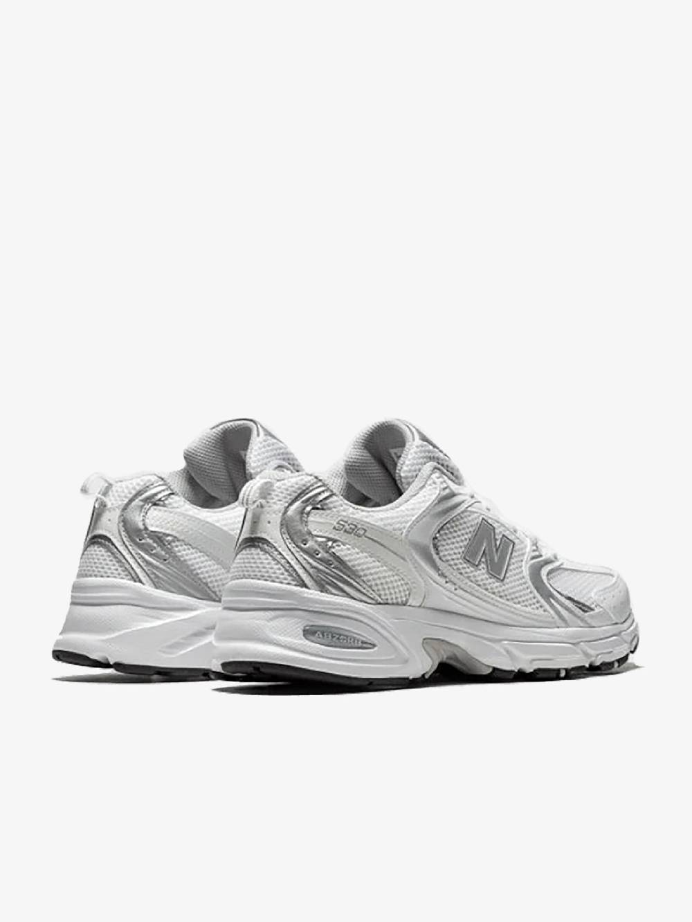 NEW BALANCE Sneakers MR530EMA uomo in tessuto bianco/argento metallizzato Enormi sconti