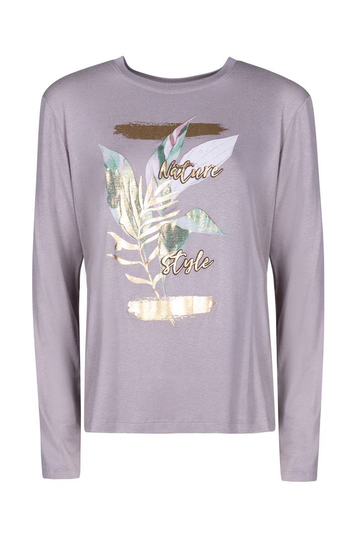 Oltre Tempo T-shirt girocollo manica lunga in viscosa Pezzi Unici