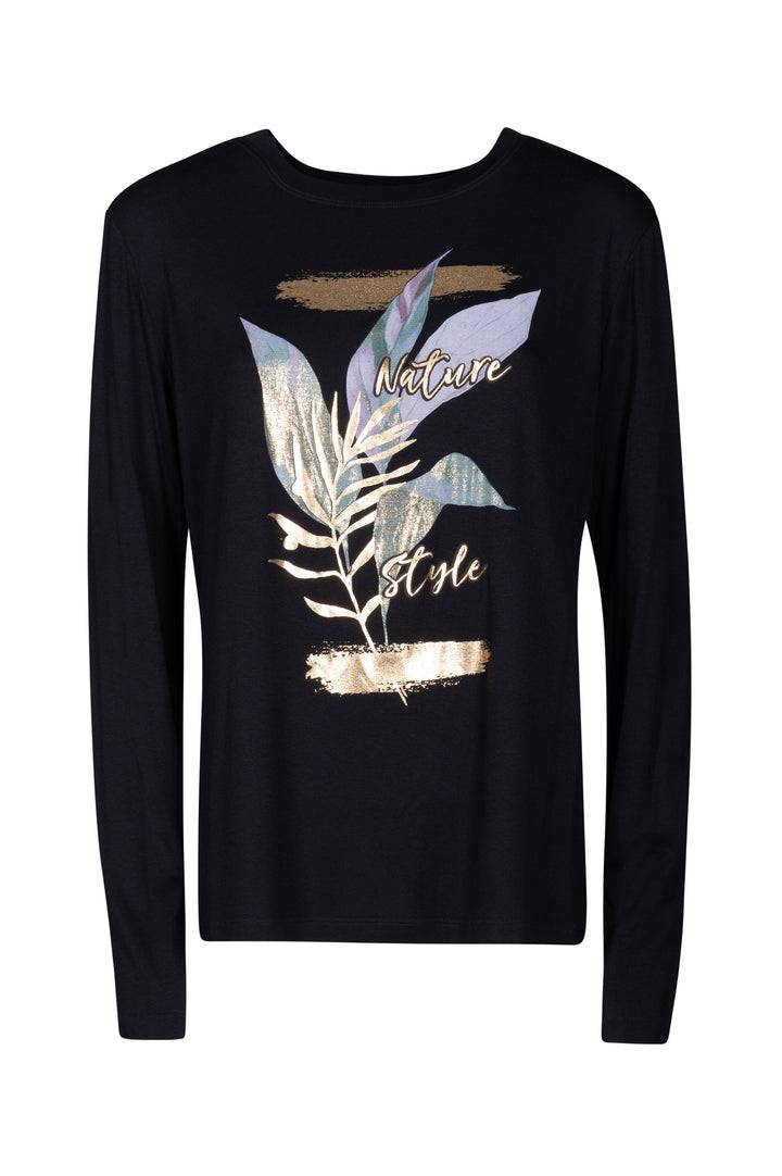 Oltre Tempo T-shirt girocollo manica lunga in viscosa Pezzi Unici