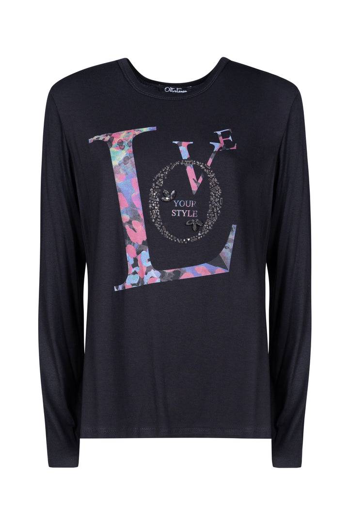 Oltre Tempo T-shirt in viscosa con stampa Soddisfazione Garantita