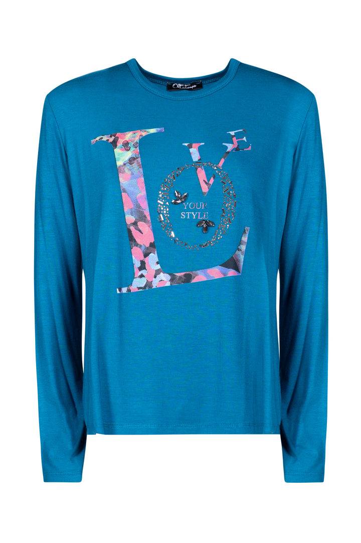 Oltre Tempo T-shirt in viscosa con stampa Soddisfazione Garantita
