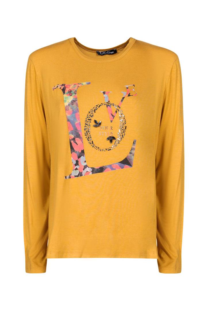 Oltre Tempo T-shirt in viscosa con stampa Soddisfazione Garantita