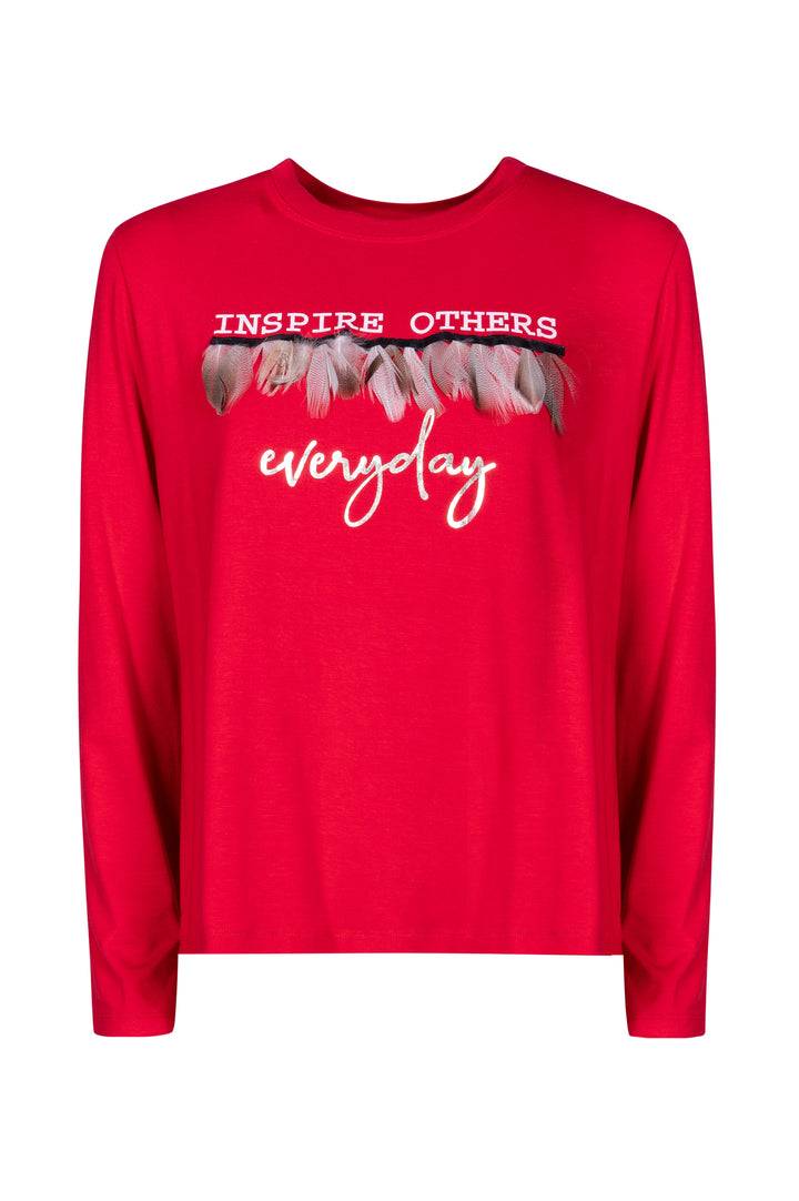 Oltre Tempo T-shirt viscosa con stampa Negozi Online