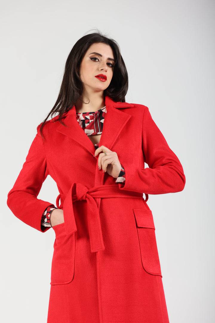 Oltre Tempo Cappotto in lana con tasche a toppa Negozi Online