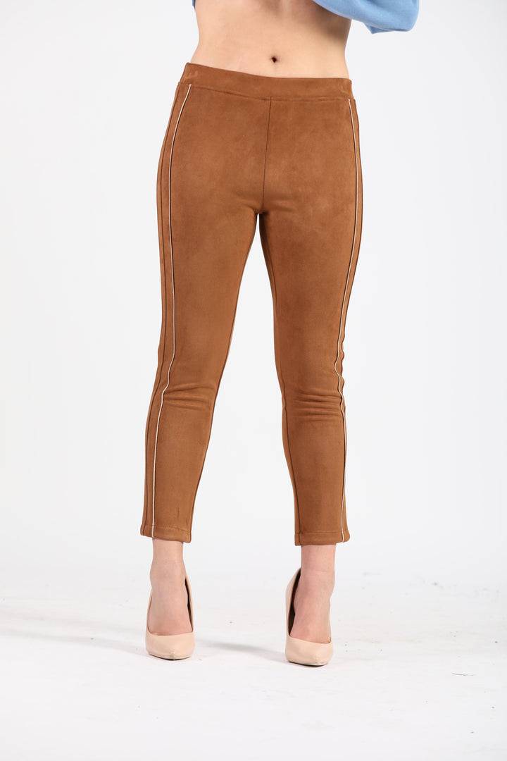 Oltre Tempo Pantalone capri dainetto con profili in raso Presa