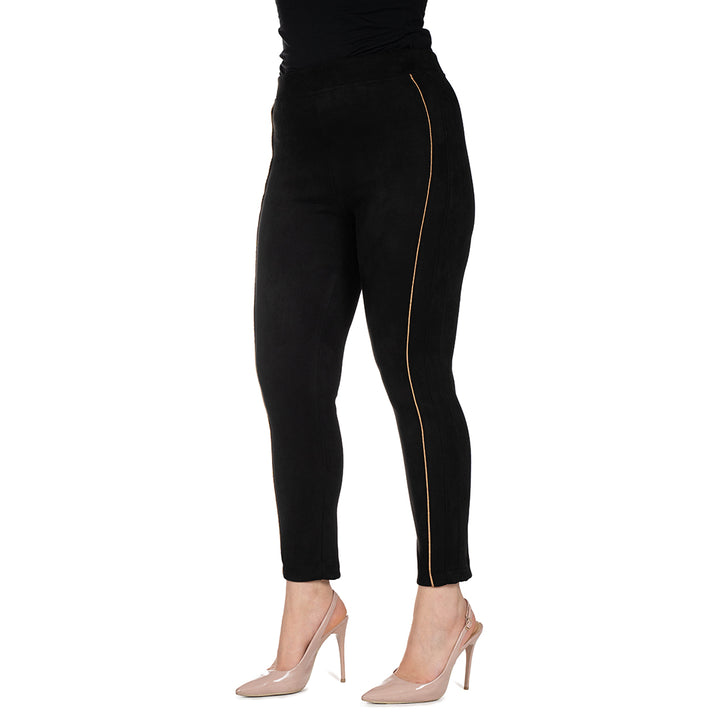 Oltre Tempo Pantalone capri dainetto con profili in raso Presa