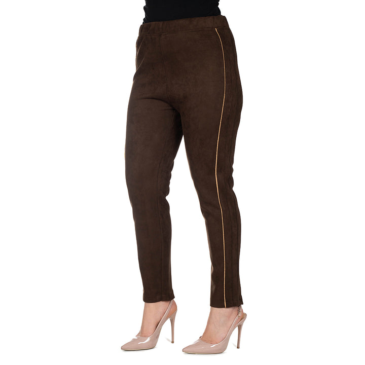 Oltre Tempo Pantalone capri dainetto con profili in raso Presa