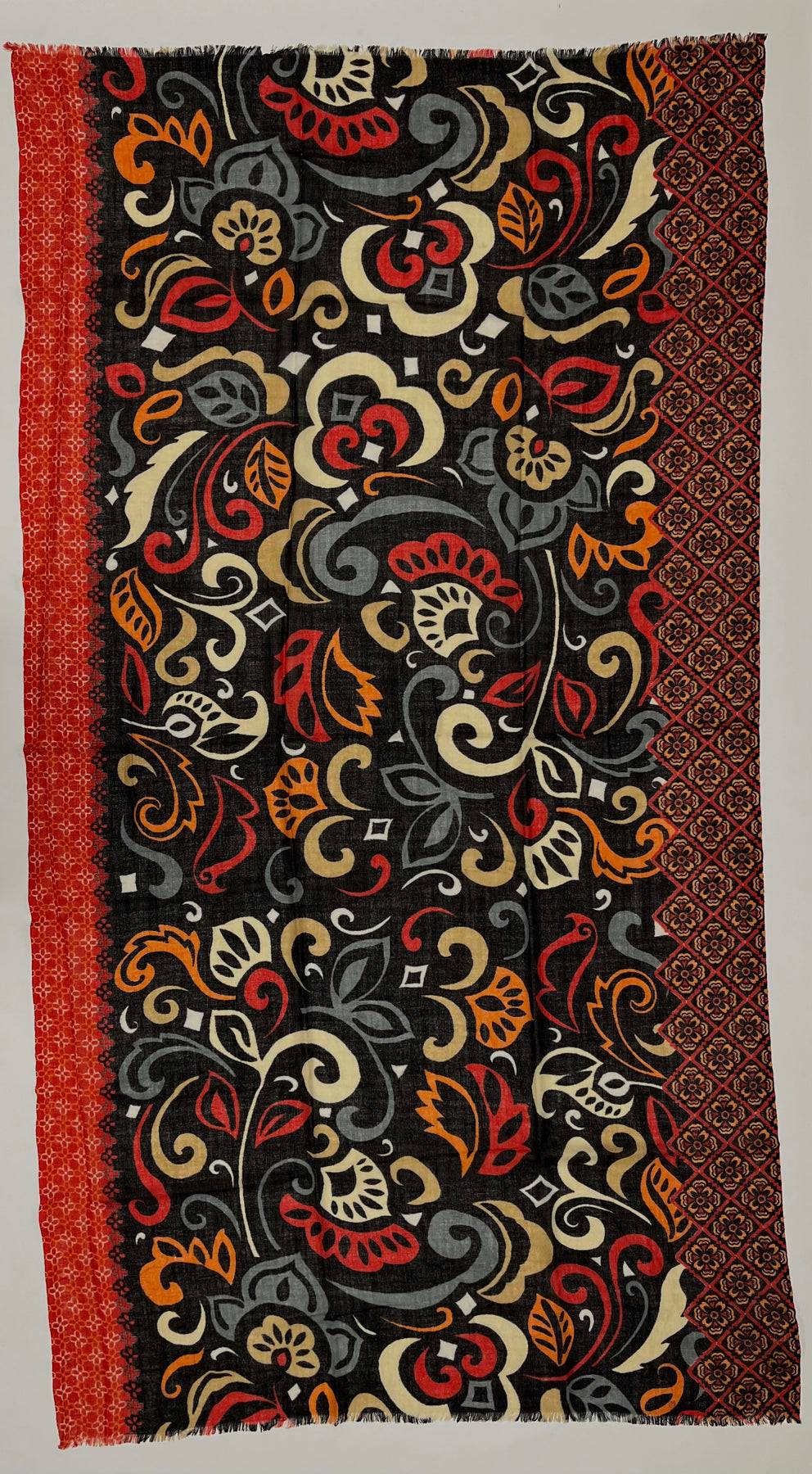 Ordi.to Accessori GAUGUIN NERA - Sciarpa in lana Offerta