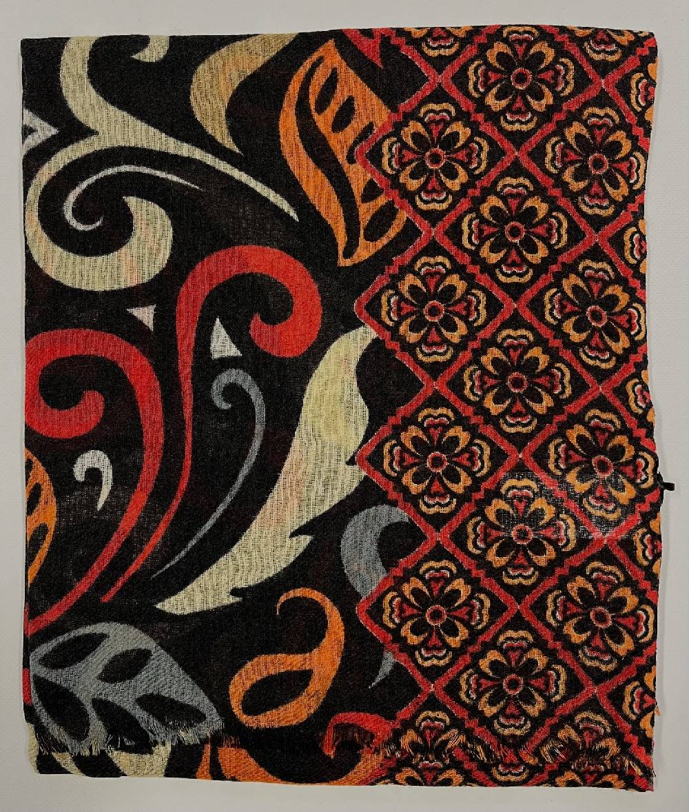 Ordi.to Accessori GAUGUIN NERA - Sciarpa in lana Offerta