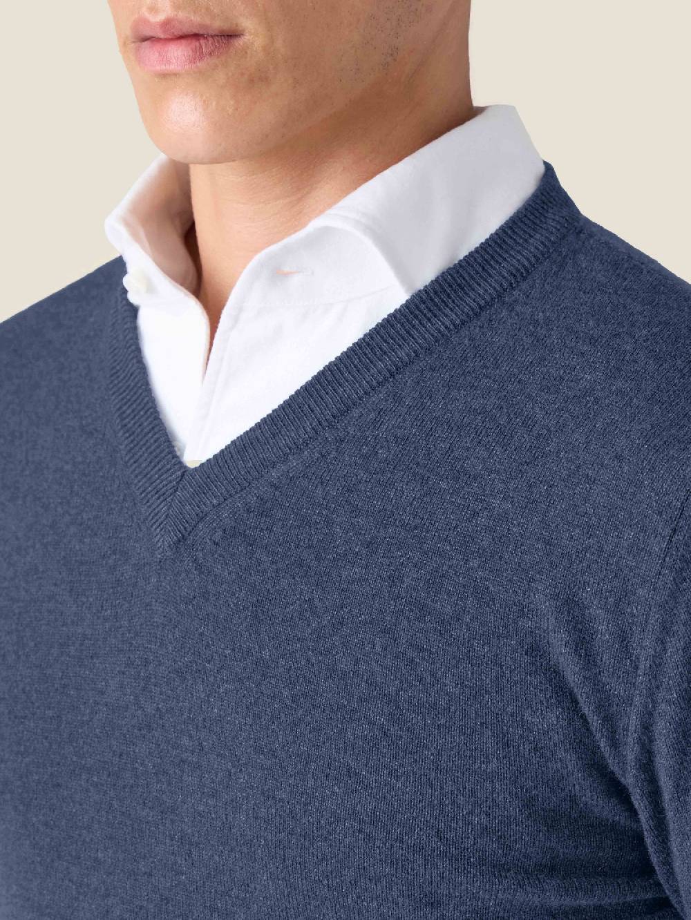 Luca Faloni V Neck2-Ply Cashmere Italy