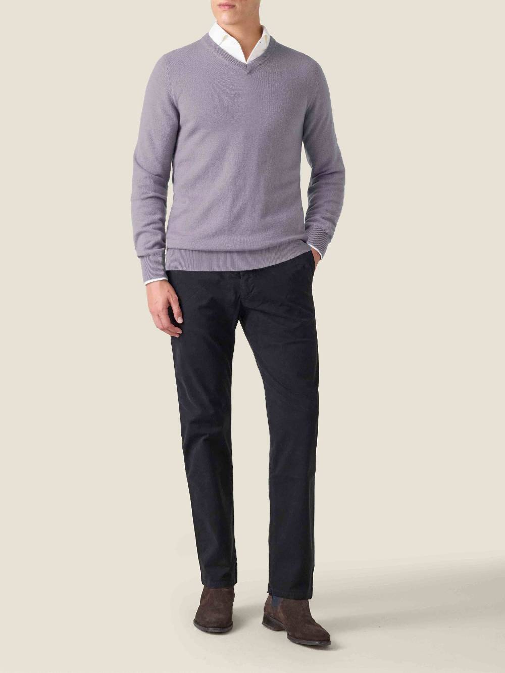 Luca Faloni V Neck2-Ply Cashmere 2025