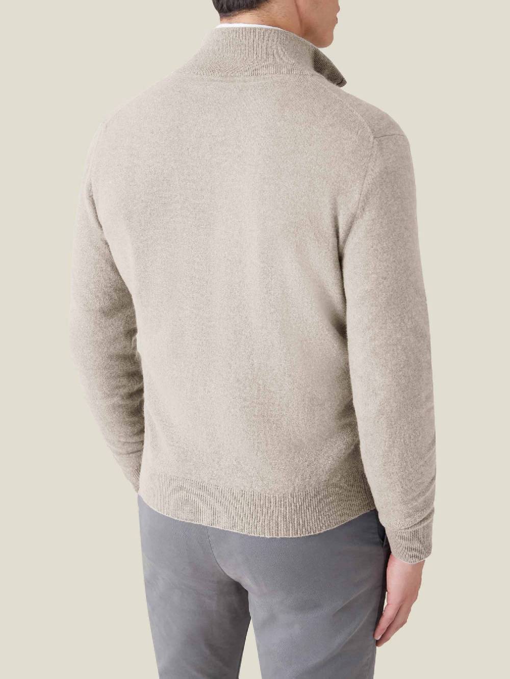 Luca Faloni Zip Cardigan2-Ply Cashmere Presa