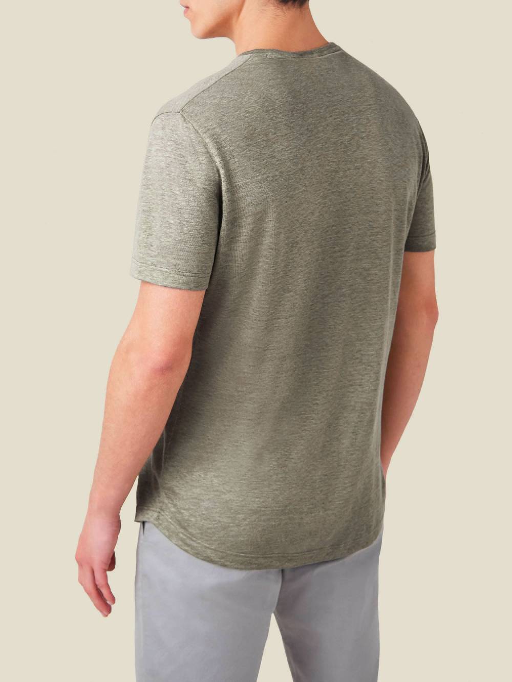 Luca Faloni T-ShirtJersey di Lino Consegna Veloce