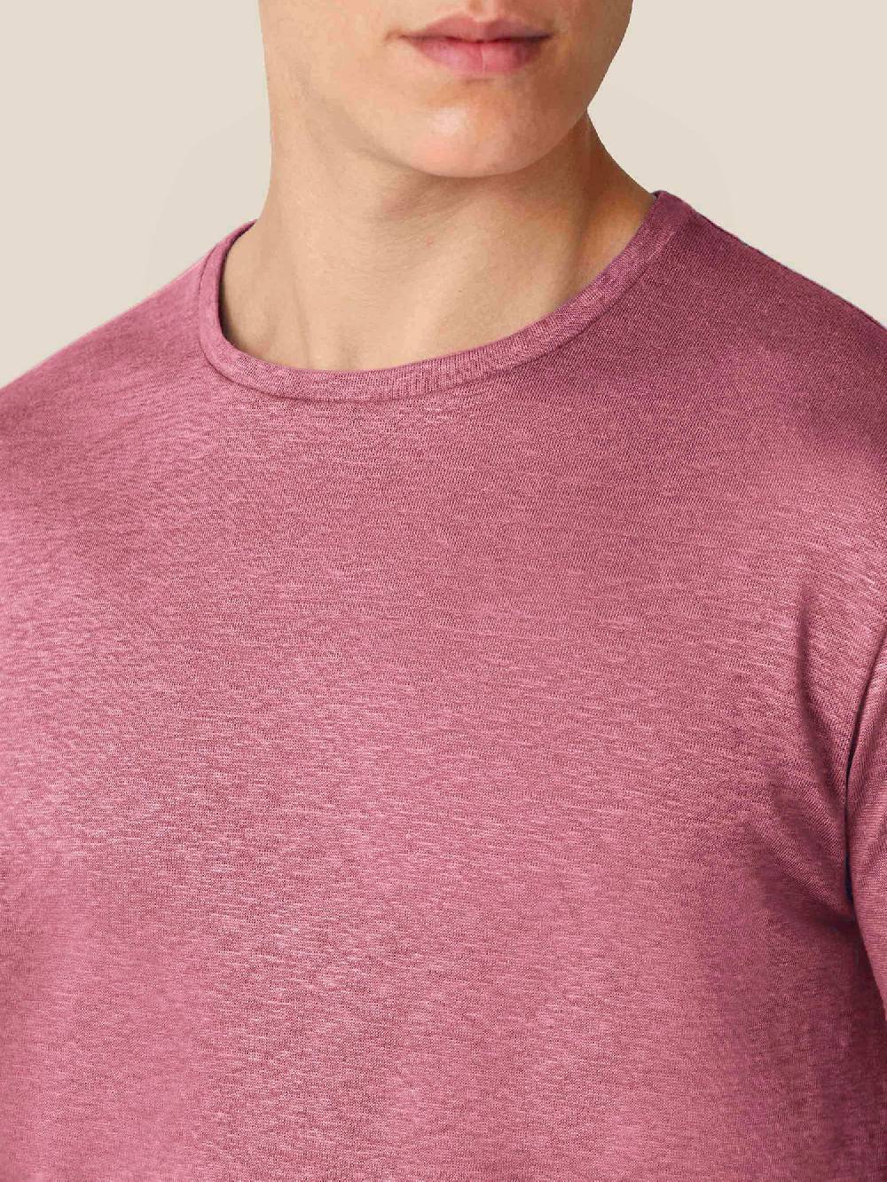 Luca Faloni T-ShirtJersey di Lino Promozione Limitata