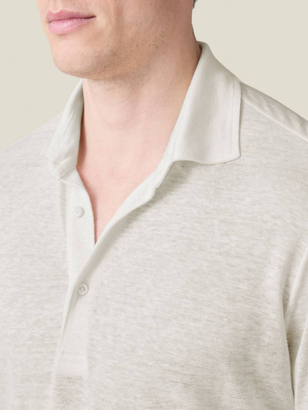 Luca Faloni Positano Polo ShirtLinen Jersey Prezzo Ridotto