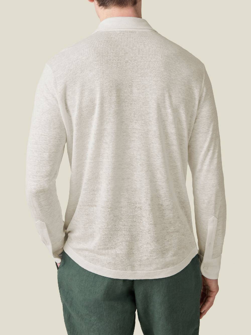 Luca Faloni Positano Polo ShirtLinen Jersey Prezzo Ridotto