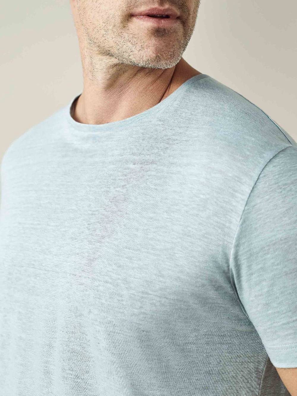 Luca Faloni T-ShirtJersey di Lino Economico