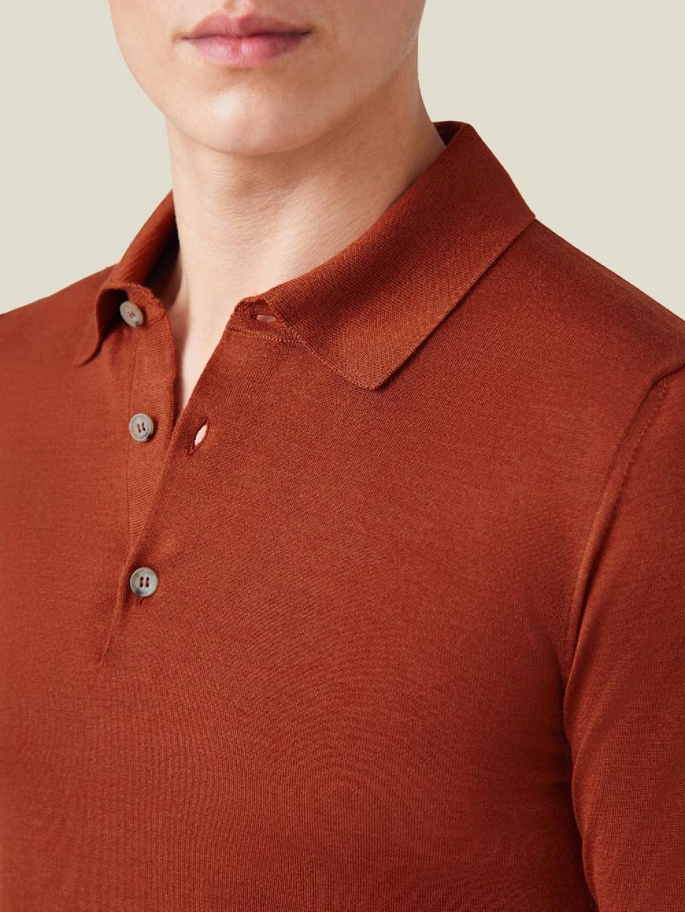 Luca Faloni Knitted PoloSeta-Cashmere Affare Del Giorno