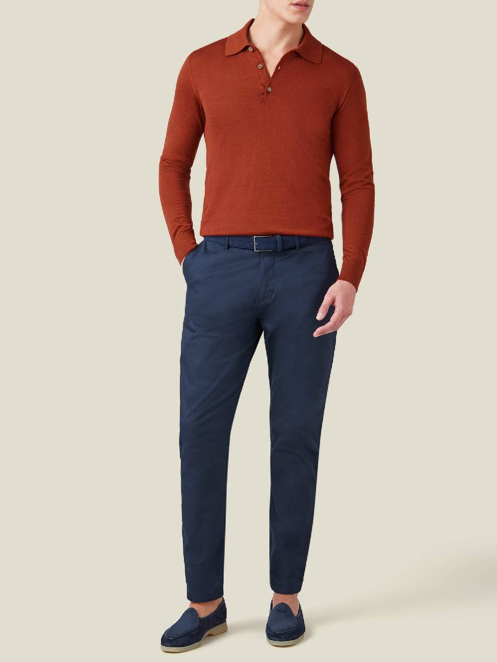 Luca Faloni Knitted PoloSeta-Cashmere Affare Del Giorno