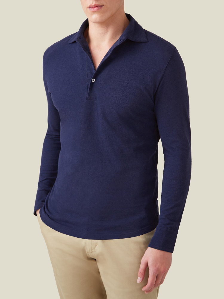 Luca Faloni Brera Polo Piqué di cotone