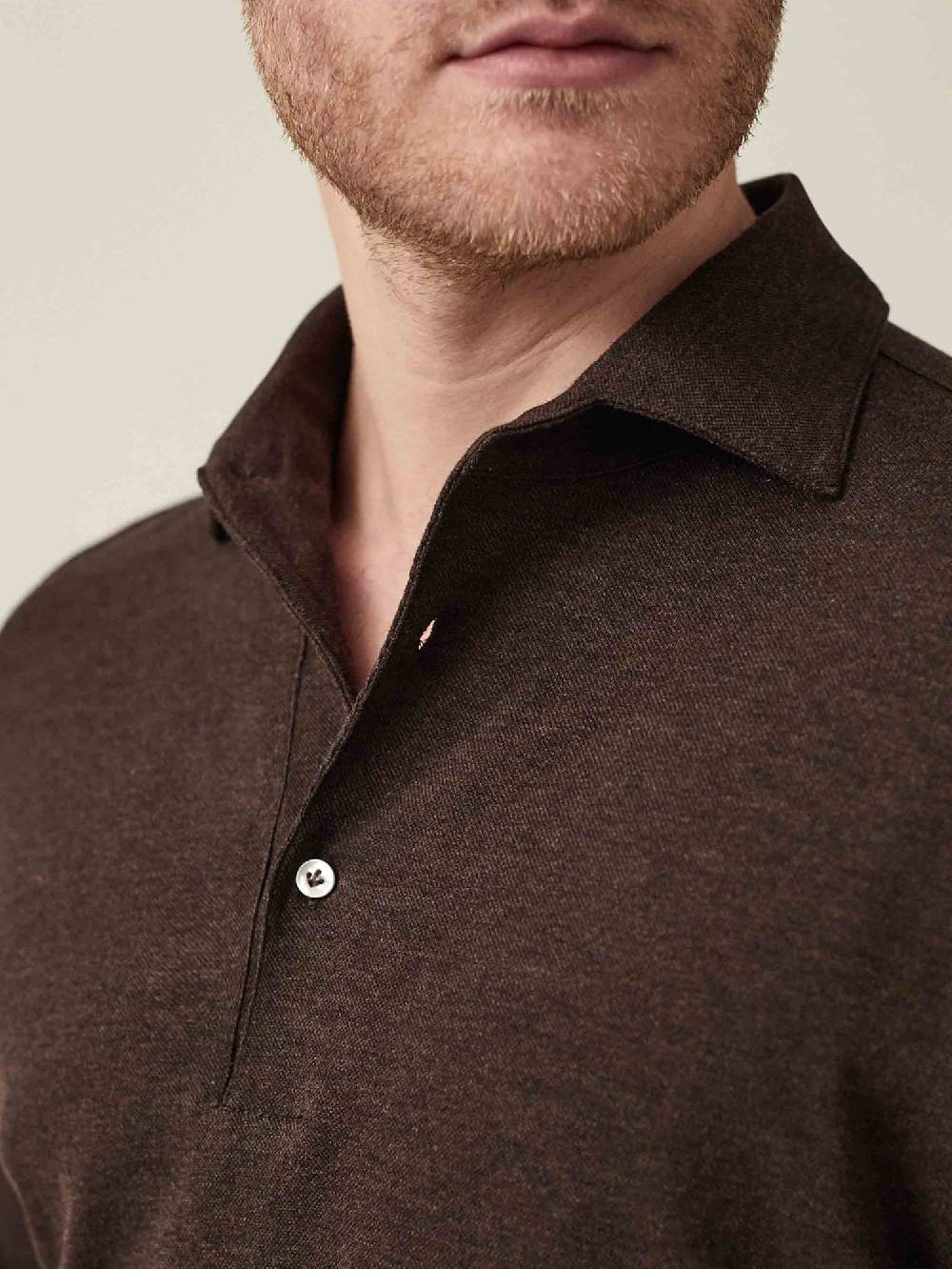 Luca Faloni Brera Polo Piqué di cotone Presa
