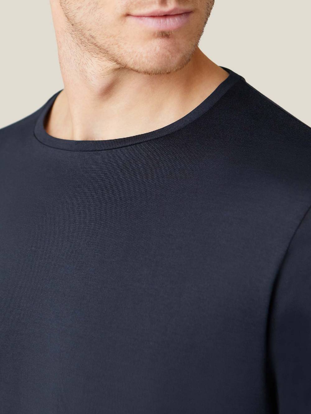 Luca Faloni T-Shirt Maniche LungheSeta Cotone Sconto