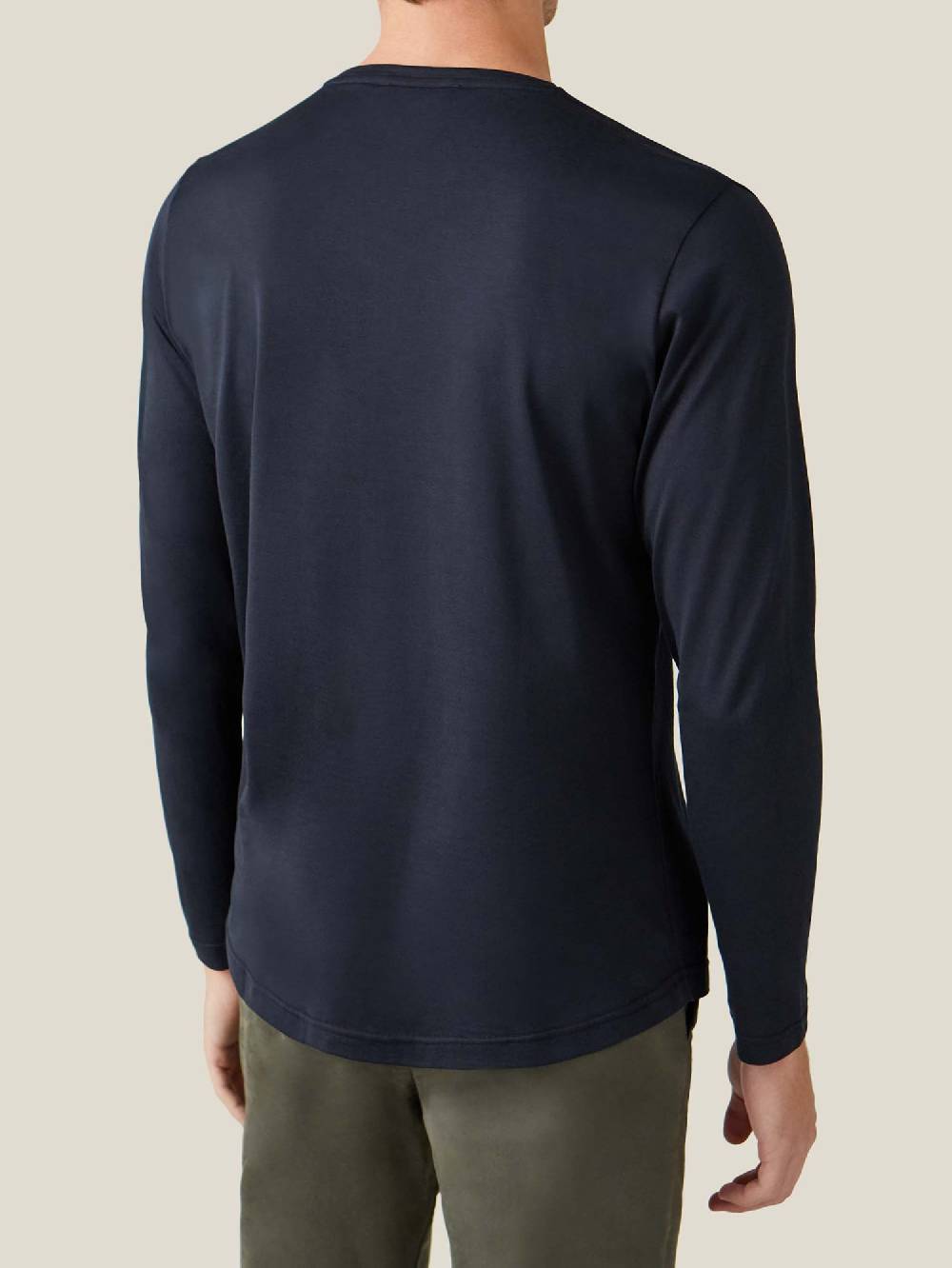 Luca Faloni T-Shirt Maniche LungheSeta Cotone Sconto