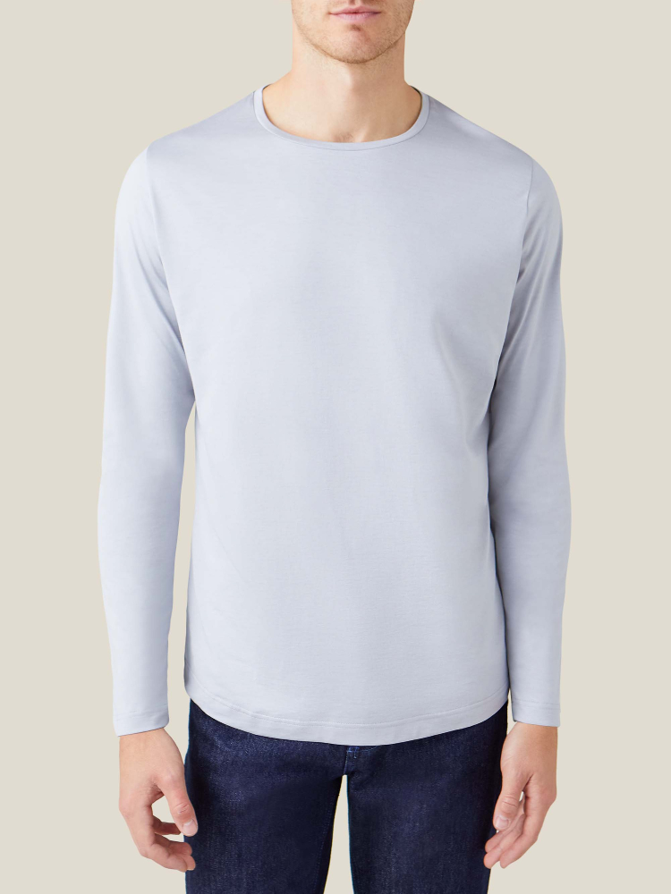 Luca Faloni T-Shirt Maniche LungheSeta Cotone
